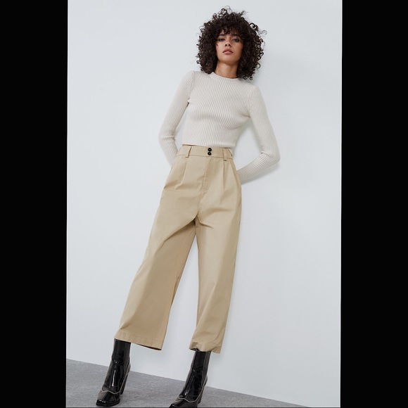 Zara Pants - Zara Technical Fabric Trousers - Culottes